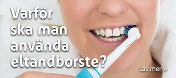 Vi som provat upplever dock skillnaden i munhygien rätt snart. Tänderna känns betydligt renare och lenare redan efter några dagar. Borsthuvudet kommer åt bättre än när man borstar för hand, och eltandborsten sliter inte lika mycket på tandköttet som en manuell tandborste heller. Borstar man för hårt så har de flesta eltandborstar en trycksensor som varnar.